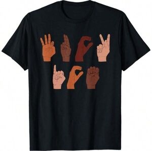 NWT F*** ICE Sign Language Tee Shirt Graphic Unisex Large Medium